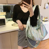 Reflective Crossbody Bag Harajuku Teens Large Capacity Shoulder Bag