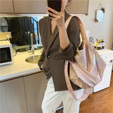 Reflective Crossbody Bag Harajuku Teens Large Capacity Shoulder Bag