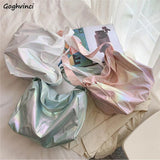 Reflective Crossbody Bag Harajuku Teens Large Capacity Shoulder Bag