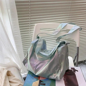 Reflective Crossbody Bag Harajuku Teens Large Capacity Shoulder Bag