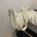 Half-Moon Shoulder Bag Vintage Solid Armpit Shoulder Bag Portable Handbag Totes