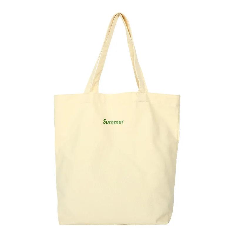 Casual Daily Books Women Students Handbags Large Capacity Canvas Top Handle