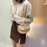 Women Crossbody Bag PU Leather Small Flap Messenger Bag for Ladies Bag