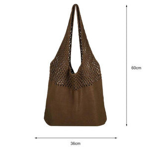 Hollow Woven Women Shoulder Bags Knitting Handbags Large Capacity Tote Bag