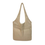 Hollow Woven Women Shoulder Bags Knitting Handbags Large Capacity Tote Bag
