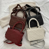 Plaid Women's Shoulder Bags Wide Strap Messenger Bags