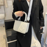 Plaid Women's Shoulder Bags Wide Strap Messenger Bags