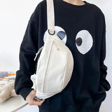 Large Capacity Messenger Bag Retro Chest Bag Leisure Waist Bag