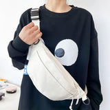 Large Capacity Messenger Bag Retro Chest Bag Leisure Waist Bag