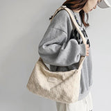 Plaid Crossbody Hand Bag Zipper Daily Travel for Ladies Girls Shopper Purse