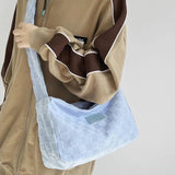 Plaid Shoulder Tote Bag Messenger Hand Bags Daily Travel Crossbody Bags
