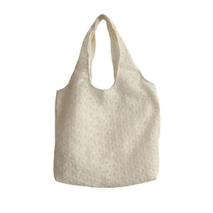Canvas Shoulder Shopper Bag Women Large Student Bookbag Woman Tote Cotton