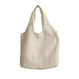 Canvas Shoulder Shopper Bag Women Large Student Bookbag Woman Tote Cotton