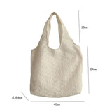 Canvas Shoulder Shopper Bag Women Large Student Bookbag Woman Tote Cotton
