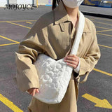 Quilted Crossbody Bag Large Capacity Shoulder Bag for Autumn Winter