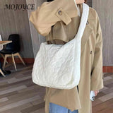 Quilted Women Tote Handbag Large Capacity Pleated Bubble Women Tote Bags