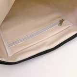 Canvas Shoulder Bag with Bow Pattern Large Capacity Tote