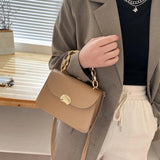 Retro Shoulder Bag Stylish Crossbody PU Leather Handbag Female Messenger
