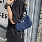 Cowboy Canvas Bag Diagonal One-Shoulder All-Match Bag