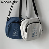 Japanese Harajuku Canvas Crossbody Bag Casual Satchel