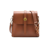 Small Bucket Bag Women PU Leather Shoulder Cross Body Bag