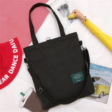 Solid Crossbody Tote Shoulder Bag for Women