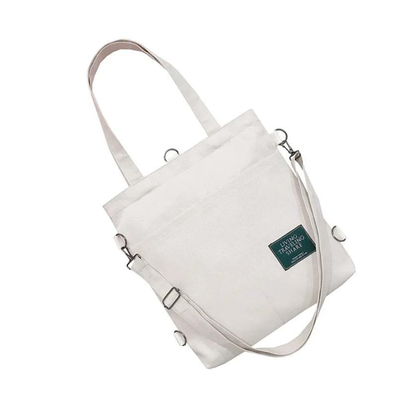 Solid Crossbody Tote Shoulder Bag for Women
