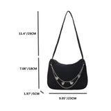 Small Square Shoulder Bag Nylon Handbag