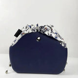 Flower Drawstring Canvas Bag for Obag Moon Style Inner Bag