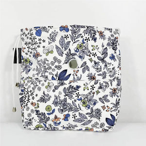 Flower Drawstring Canvas Bag for Obag Moon Style Inner Bag