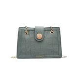 Crocodile Pattern Shoulder Bag Chain Handbag Small Square Bag