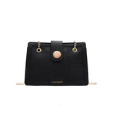 Crocodile Pattern Shoulder Bag Chain Handbag Small Square Bag