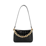 Crocodile Pattern PU Leather Tote Shoulder Bag for Women