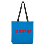 Customized Logo Linen Shoulder Bags Personalized Canvas Tote Handbag