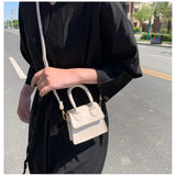 Crocodile Pattern Mini Tote Bag Crossbody Handbag