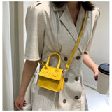 Crocodile Pattern Mini Tote Bag Crossbody Handbag