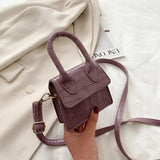 Crocodile Pattern Mini Tote Bag Crossbody Handbag