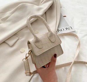 Crocodile Pattern Mini Tote Bag Crossbody Handbag