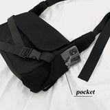 Canvas Soft Unisex Shoulder Bag Harajuku Students Street Vintage Cross-body