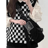 Canvas Soft Unisex Shoulder Bag Harajuku Students Street Vintage Cross-body