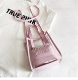 Women Transparent Shoulder Bag Composite Tote
