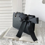 Silk Scarf Shoulder Bag PU Leather Women's Handbag