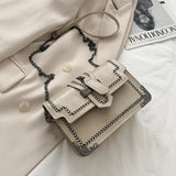 Spring Women's Texture Shoulder Bag Crossbody Messenger Handbags Purses