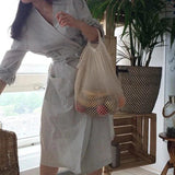 Women Hot Fishing Net Shoulder Bag Handbag Ladies Hollow Out Hand Bags