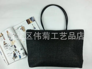 Straw Weaving Tote Handbag for Women Large Capacity Woven Shoulder Bag