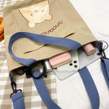 Canvas Bag Shoulder Bag Lady Version Student Bag