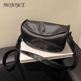 Printed Crossbody Bag Dumpling Bag PU Leather Casual Portable Soft