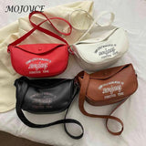 Printed Crossbody Bag Dumpling Bag PU Leather Casual Portable Soft