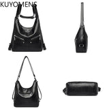 Vintage Leather Backpack Purse Women Tote Shoulder Bag Handbag
