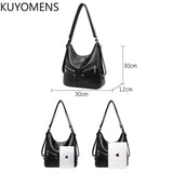 Vintage Leather Backpack Purse Women Tote Shoulder Bag Handbag